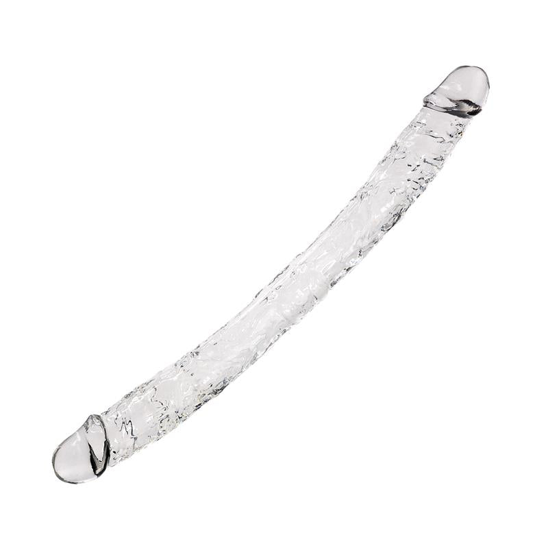ALIVE - SUPREME DILDO DOBLE 38.5 CM TRANSPARENTE