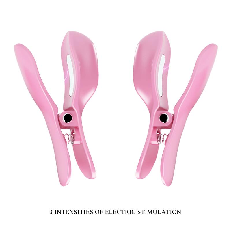 PRETTYLOVE - SURPRISE BOX HUEVO VIBRADOR Y PINZAS PARA PEZONES CON ELECTRO ESTIMULACIÓN ROSA