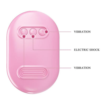 PRETTYLOVE - SURPRISE BOX HUEVO VIBRADOR Y PINZAS PARA PEZONES CON ELECTRO ESTIMULACIÓN ROSA
