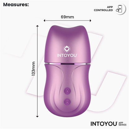INTOYOU APP SERIES - SUVI ESTIMULADOR CON LICKING, BITING, SUCCIÓN Y VIBRACIÓN USB-C CON APP