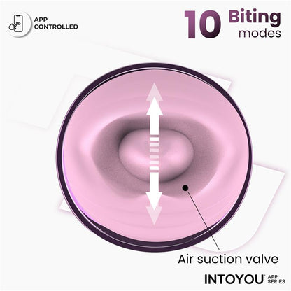 INTOYOU APP SERIES - SUVI ESTIMULADOR CON LICKING, BITING, SUCCIÓN Y VIBRACIÓN USB-C CON APP