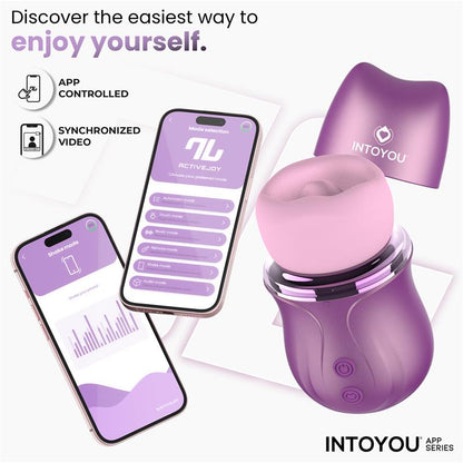 INTOYOU APP SERIES - SUVI ESTIMULADOR CON LICKING, BITING, SUCCIÓN Y VIBRACIÓN USB-C CON APP