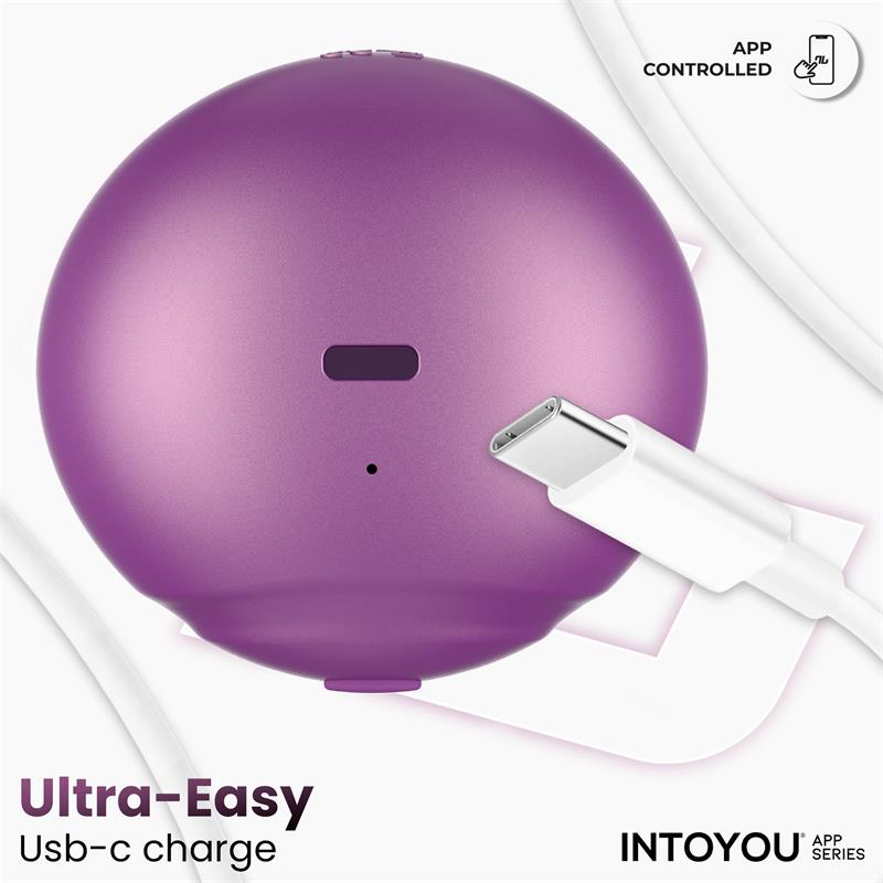 INTOYOU APP SERIES - SUVI ESTIMULADOR CON LICKING, BITING, SUCCIÓN Y VIBRACIÓN USB-C CON APP