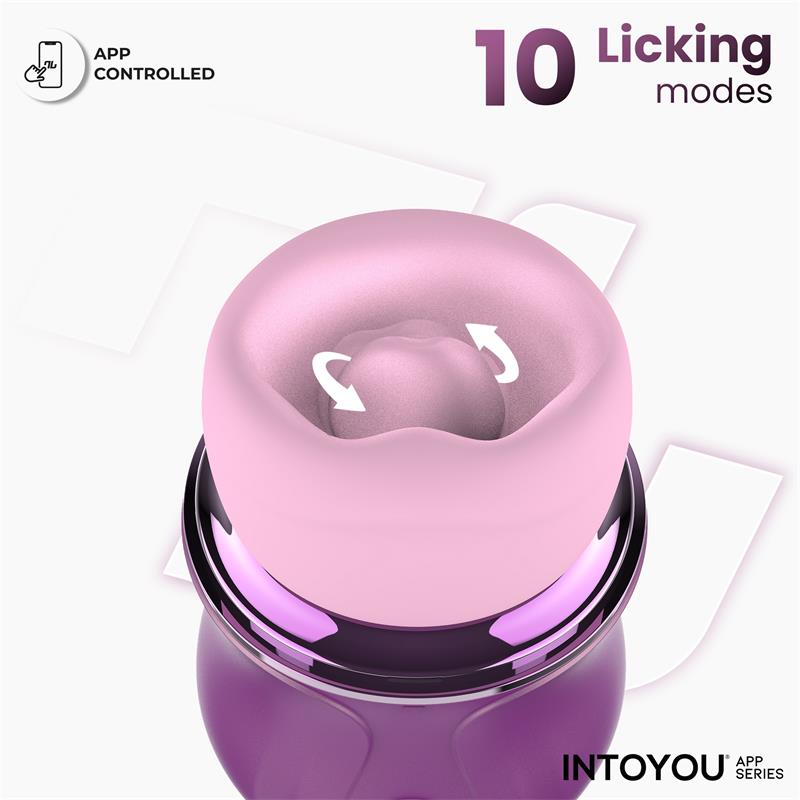 INTOYOU APP SERIES - SUVI ESTIMULADOR CON LICKING, BITING, SUCCIÓN Y VIBRACIÓN USB-C CON APP