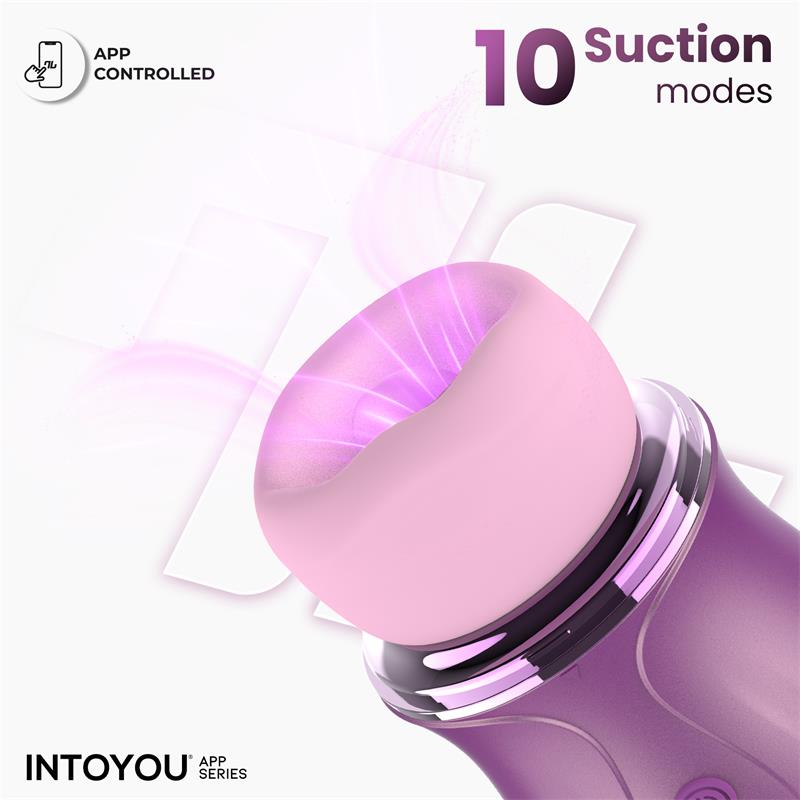 INTOYOU APP SERIES - SUVI ESTIMULADOR CON LICKING, BITING, SUCCIÓN Y VIBRACIÓN USB-C CON APP