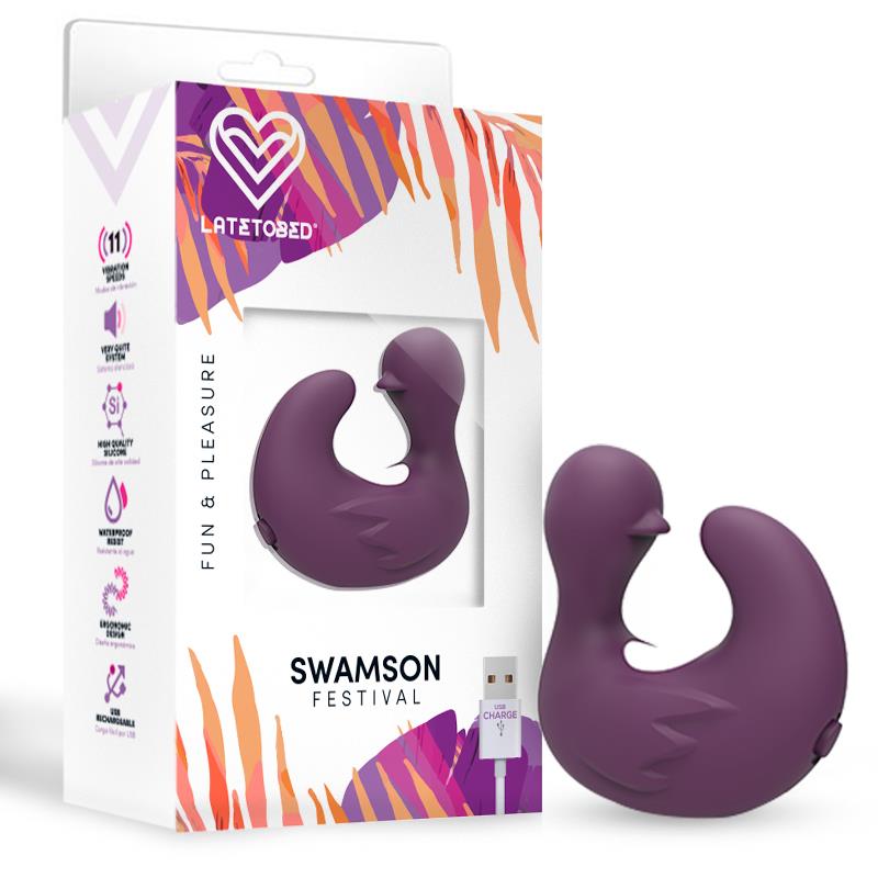 FESTIVAL - SWAMSON DEDAL PATITO ESTIMULADOR USB SILICONA VIOLET