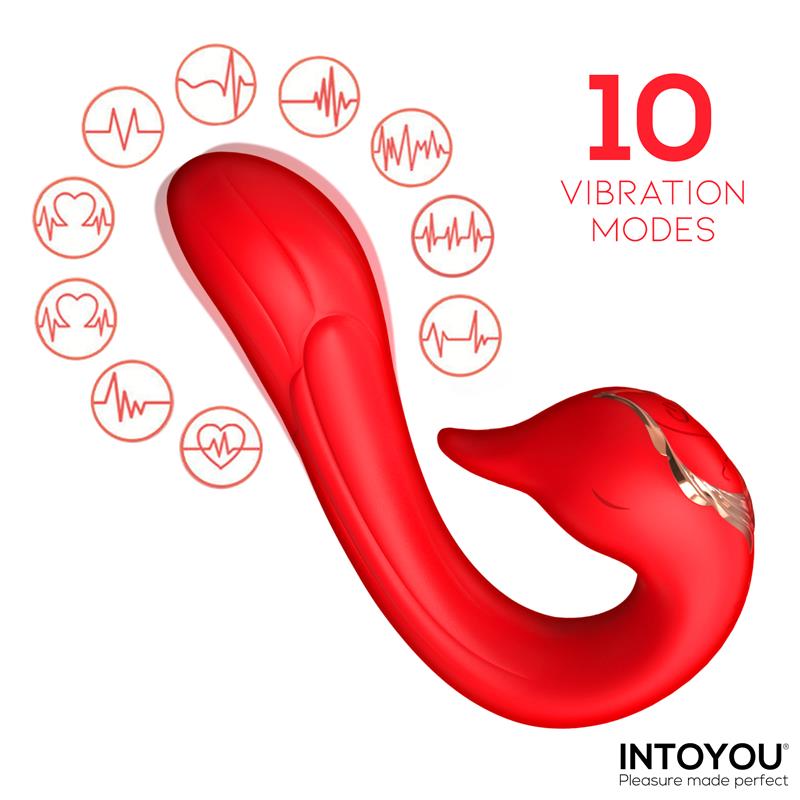 INTOYOU - SWANA VIBRADOR CON LENGUA Y ÁNGULO AJUSTABLE
