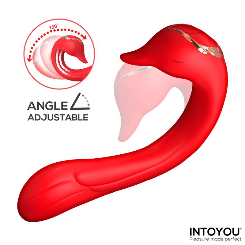 INTOYOU - SWANA VIBRADOR CON LENGUA Y ÁNGULO AJUSTABLE