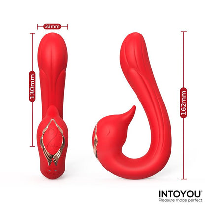 INTOYOU - SWANA VIBRADOR CON LENGUA Y ÁNGULO AJUSTABLE