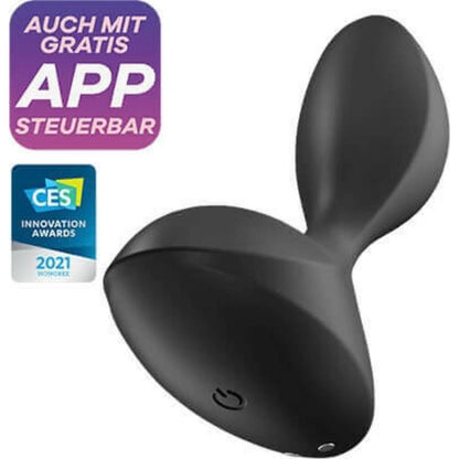 SATISFYER - SWEET SEAL PLUG ANAL CON VIBRACIÓN Y APP NEGRO