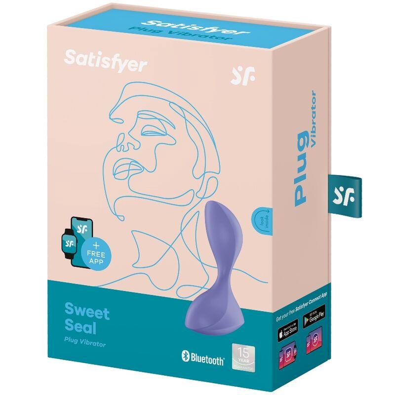 SATISFYER - SWEET SEAL PLUG ANAL CON VIBRACIÓN Y APP NEGRO