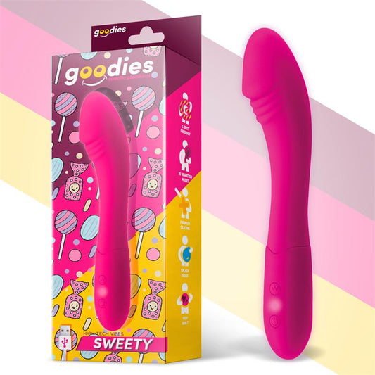 GOODIES - SWEETY VIBRADOR PUNTO G USB SILICONA FUCHSIA