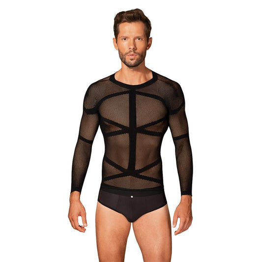 OBSESSIVE - T101 CAMISETA MANGA LARGA SEMI TRANSPARENTE S/M/L