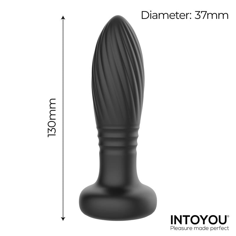 INTOYOU - TAINY PLUG ANAL CON THRUSTING Y LUCES LED CON CONTROL REMOTO