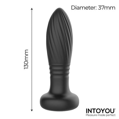 INTOYOU - TAINY PLUG ANAL CON THRUSTING Y LUCES LED CON CONTROL REMOTO