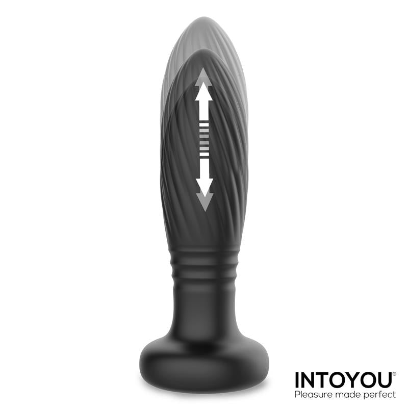 INTOYOU - TAINY PLUG ANAL CON THRUSTING Y LUCES LED CON CONTROL REMOTO