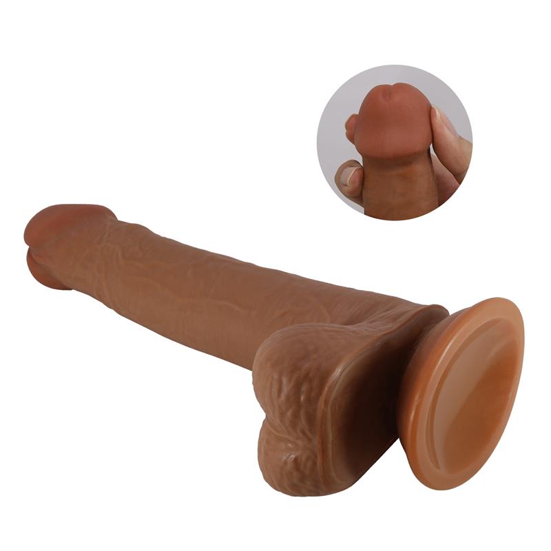 PRETTYLOVE - TALLEN DILDO CON PIEL DESLIZANTE-RETRACTIL 22 CM