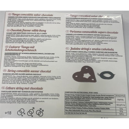 SECRET PLAY - TANGA COMESTIBLE UNISEX CHOCOLATE