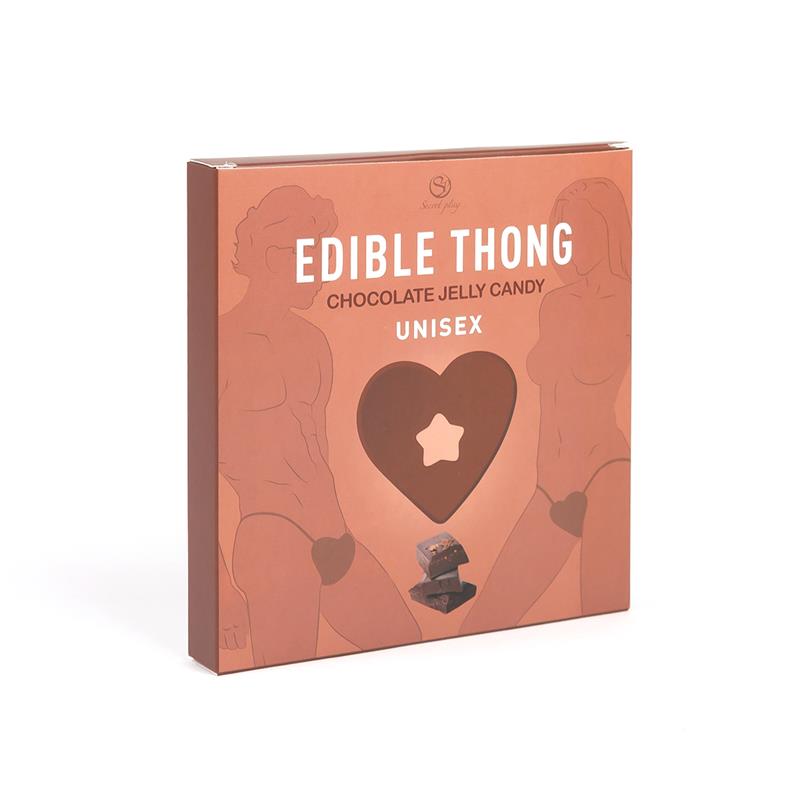 SECRET PLAY - TANGA COMESTIBLE UNISEX CHOCOLATE