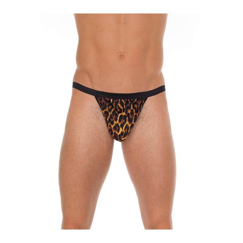 AMORABLE - TANGA LEOPARDO TALLA ÚNICA