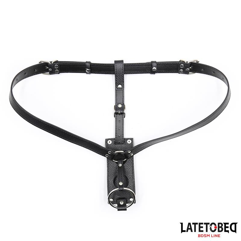 LATETOBED BDSM LINE - TANGA MUJER CASTIDAD STRAP ON TALLA ÚNICA