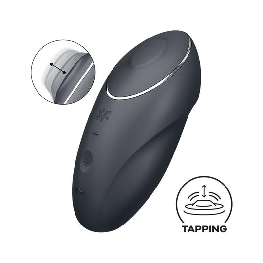 SATISFYER - TAP AND CLIMAX 1 VIBRACIÓN Y TAPPING NEGRO
