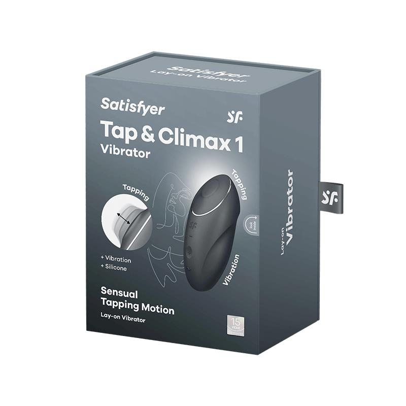 SATISFYER - TAP AND CLIMAX 1 VIBRACIÓN Y TAPPING NEGRO
