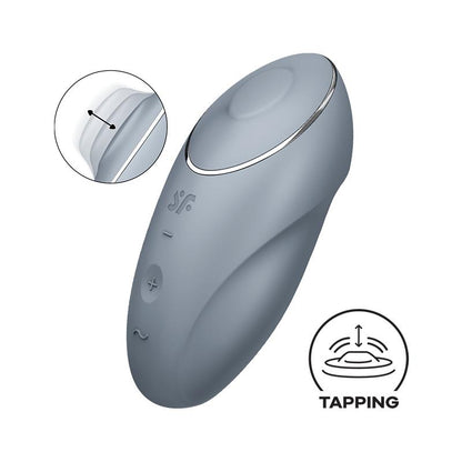 SATISFYER - TAP AND CLIMAX 1 VIBRADOR Y TAPPING GRIS