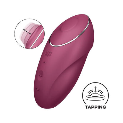 SATISFYER - TAP AND CLIMAX 1 VIBRADOR Y TAPPING ROJO