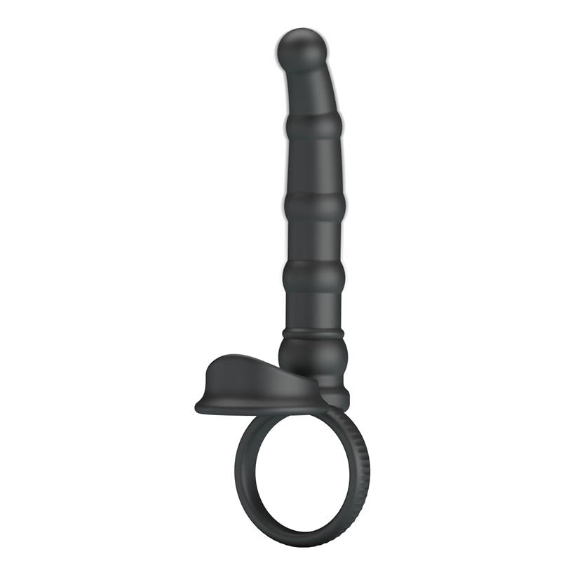 PRETTYLOVE - TATUM PLUG ANAL CON ANILLO PARA EL PENE CON VIBRACIÓN