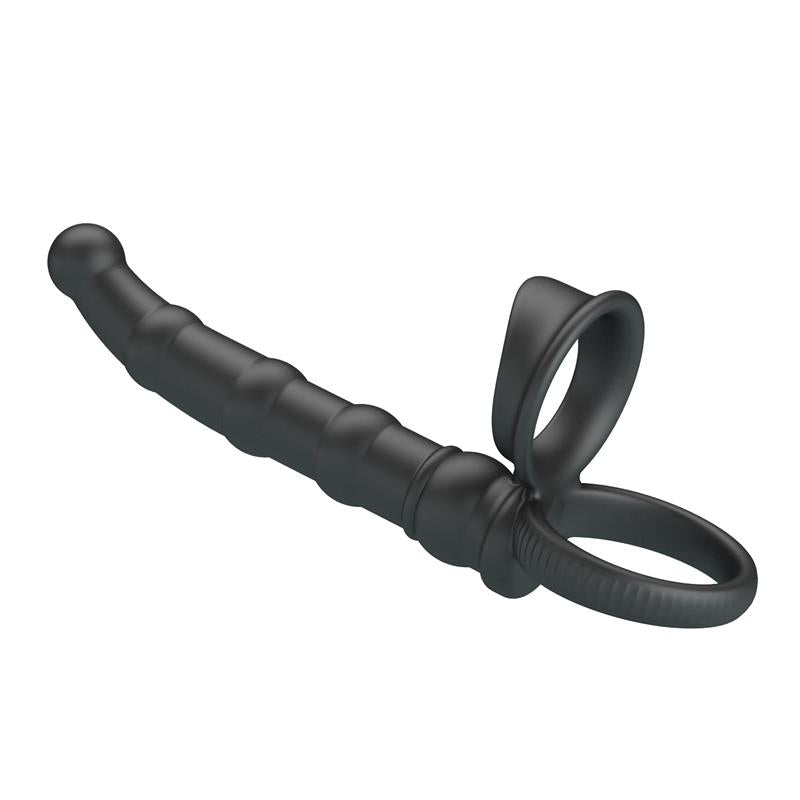 PRETTYLOVE - TATUM PLUG ANAL CON ANILLO PARA EL PENE CON VIBRACIÓN