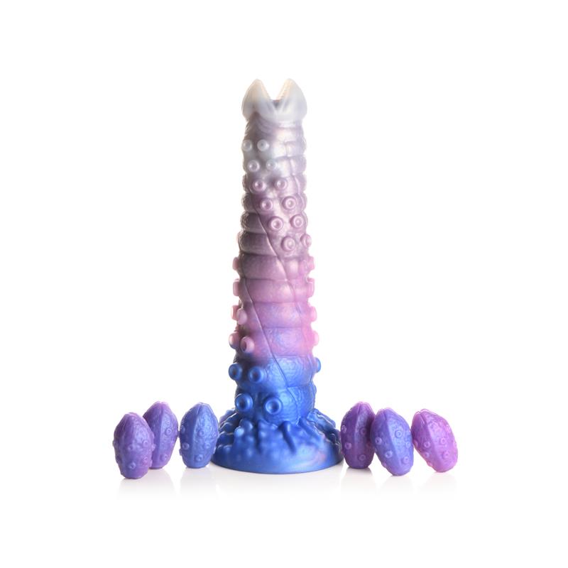 CREATURE COCKS - TENTA-QUEEN DILDO OVIPOSITOR CON 6 HUEVOS