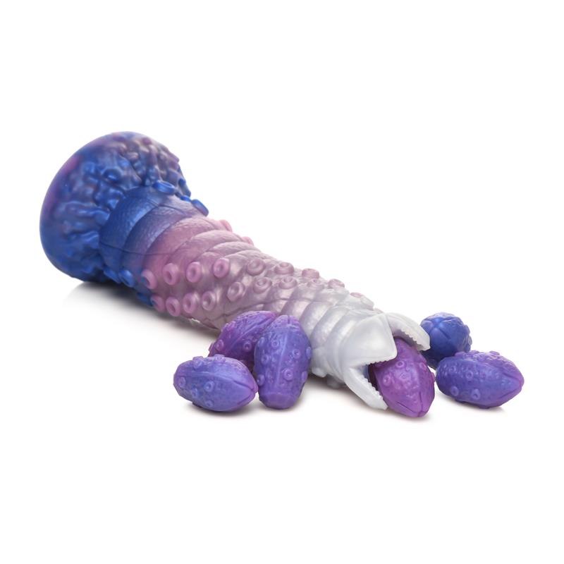 CREATURE COCKS - TENTA-QUEEN DILDO OVIPOSITOR CON 6 HUEVOS