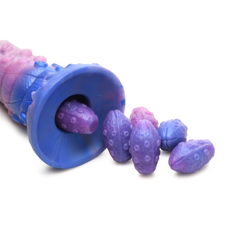 CREATURE COCKS - TENTA-QUEEN DILDO OVIPOSITOR CON 6 HUEVOS