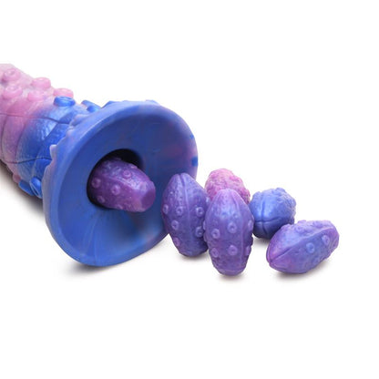 CREATURE COCKS - TENTA-QUEEN DILDO OVIPOSITOR CON 6 HUEVOS