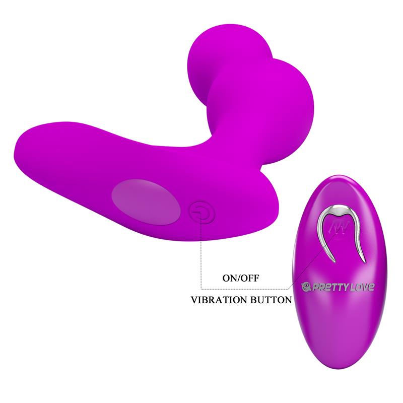 PRETTYLOVE - TERRANCE PLUG ANAL CON VIBRACIÓN Y CONTROL REMOTO
