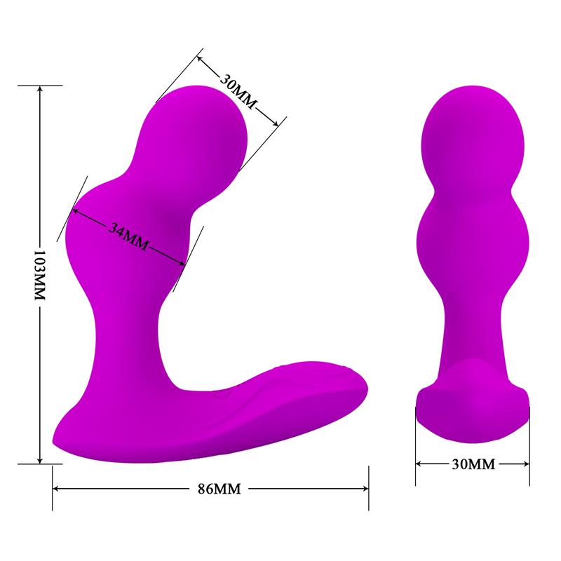 PRETTYLOVE - TERRANCE PLUG ANAL CON VIBRACIÓN Y CONTROL REMOTO