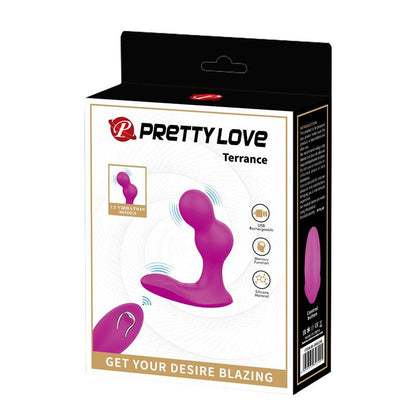 PRETTYLOVE - TERRANCE PLUG ANAL CON VIBRACIÓN Y CONTROL REMOTO