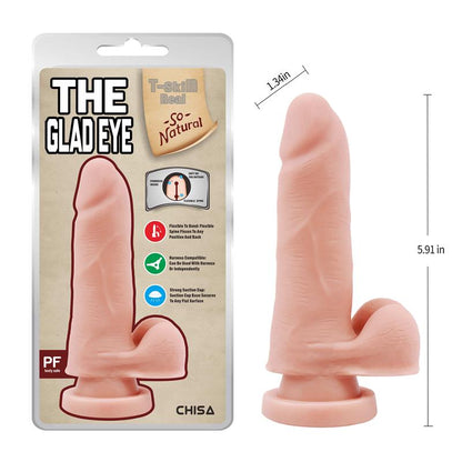 CHISA - THE GLAD EYE FLESH DILDO DUAL DENSITY 15CM