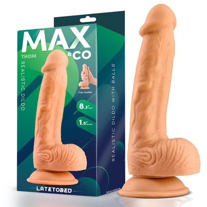 MAX & CO - THOM DILDO REALISTA CON TESTÍCULOS NATURAL 8.3
