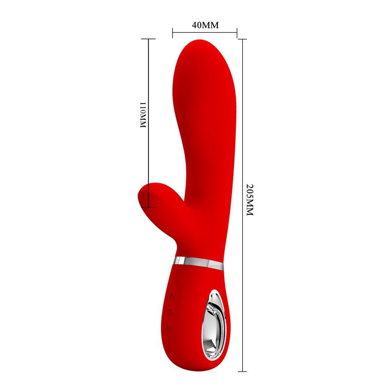 PRETTYLOVE - THOMAS VIBRADOR PUNTO-G ROJO