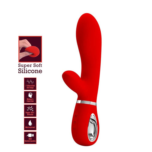 PRETTYLOVE - THOMAS VIBRADOR PUNTO-G ROJO
