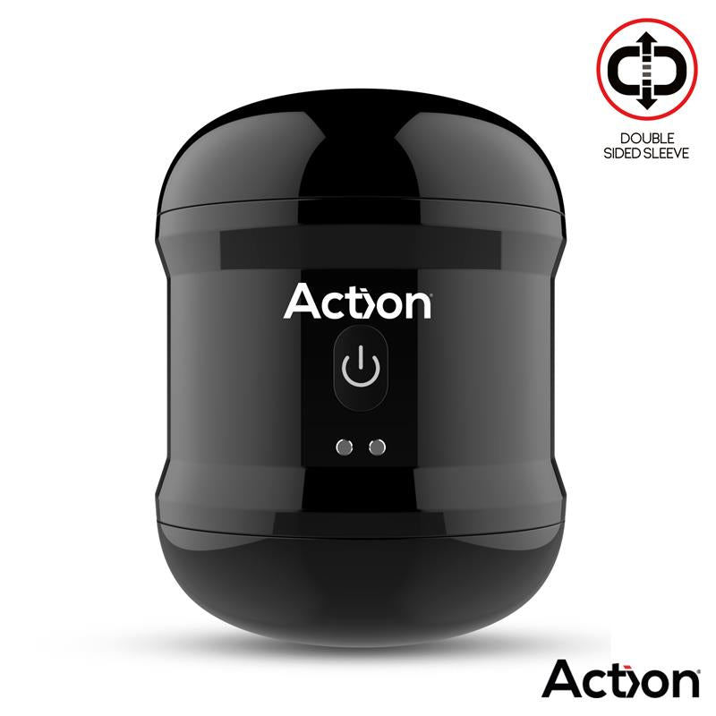 ACTION - THOR MASTURBADOR CON VIBRACIÓN DOBLE ORIFICIO