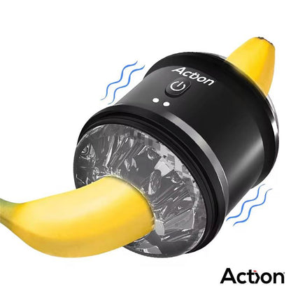ACTION - THOR MASTURBADOR CON VIBRACIÓN DOBLE ORIFICIO