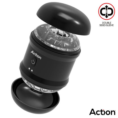 ACTION - THOR MASTURBADOR CON VIBRACIÓN DOBLE ORIFICIO