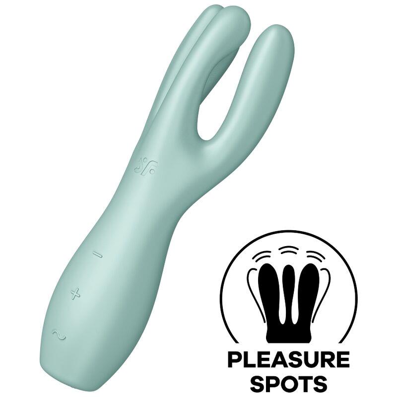 SATISFYER - THREESOME 3 LAY-ON VIBRADOR 3 MOTORES MENTA