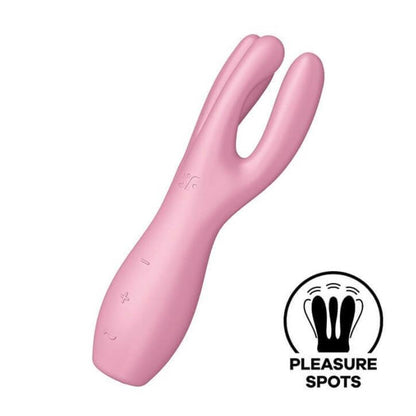 SATISFYER - THREESOME 3 LAY-ON VIBRADOR 3 MOTORES ROSA