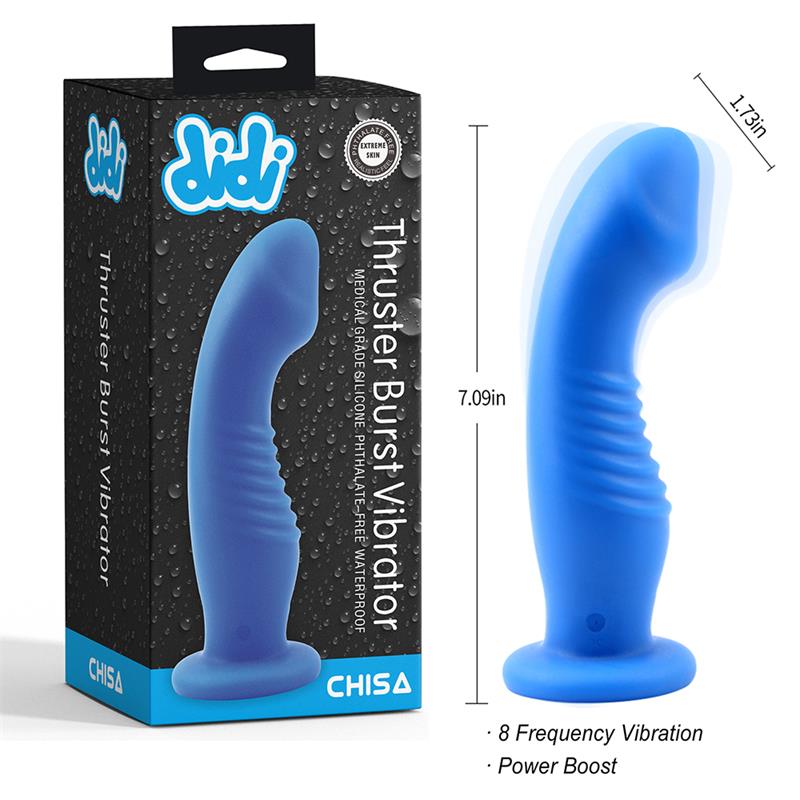 CHISA - THRUSTER BURST DILDO CON VIBRACION AZUL