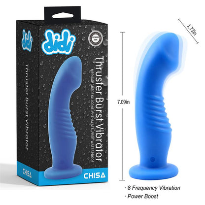 CHISA - THRUSTER BURST DILDO CON VIBRACION AZUL