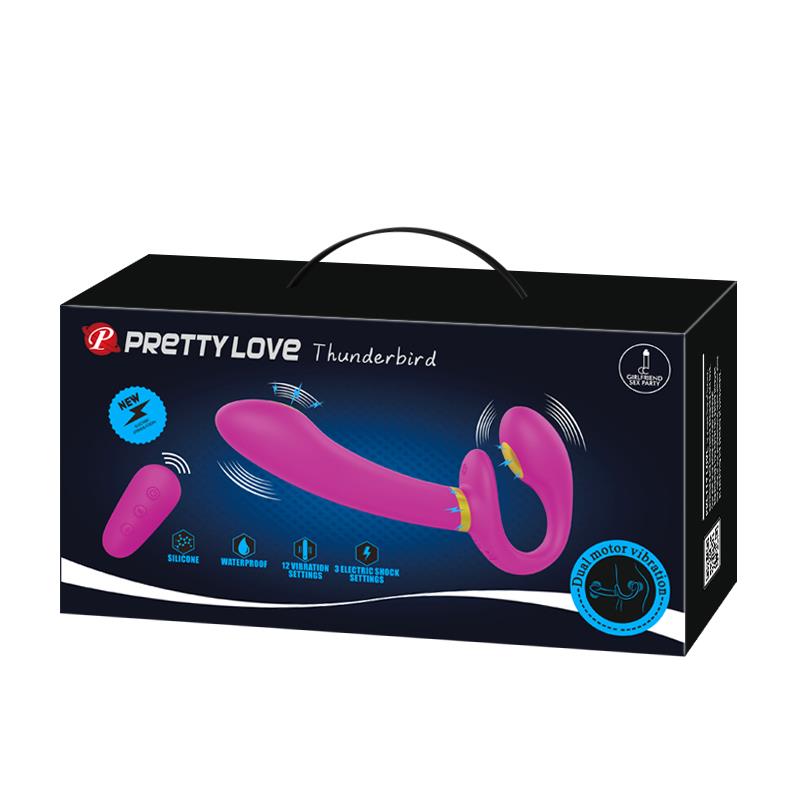 PRETTYLOVE - THUNDERBIRD VIBRADOR PARA PAREJAS SIN ARNÉS CON CONTROL REMOTO